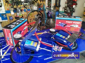 Car / Bicycle Double Gauge Foot Pump