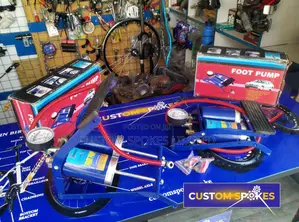 Car / Bicycle Double Gauge Foot Pump