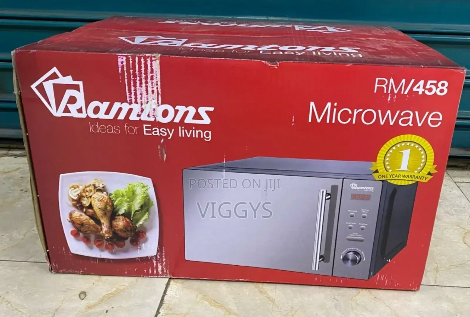 Brand New Ramtons RM/458 - Digital Glass Microwave, 700W -