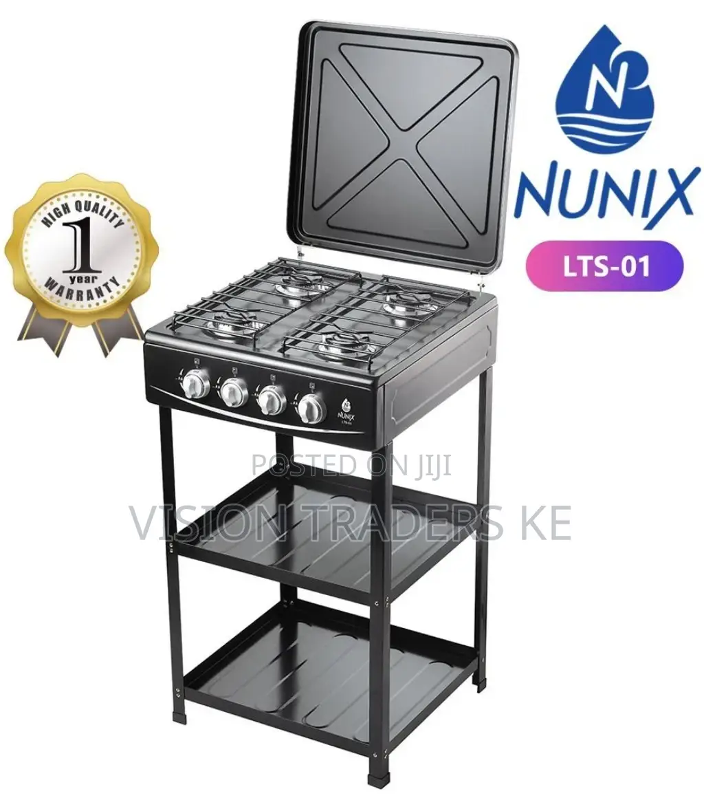 Nunix Full Gas Standing Cooker With Shelves