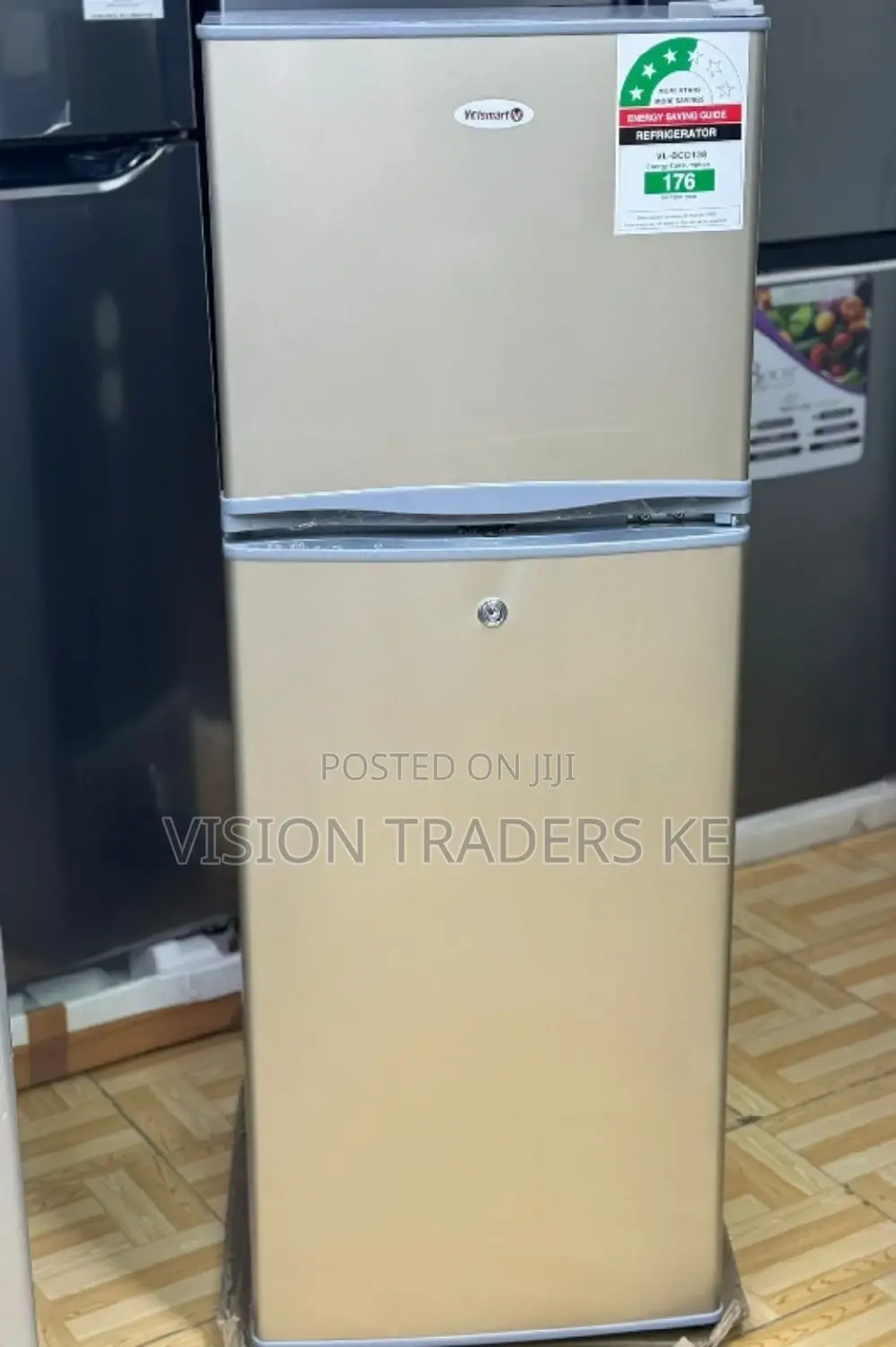 Volsmart 138litres Double Door Top Freezer Refrigerator