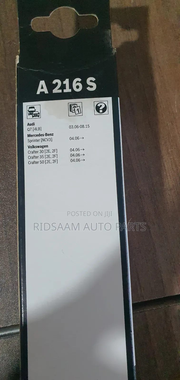 Wiper Blades Audi Q7,Mercedes Sprinter,Volkswagen Crafter