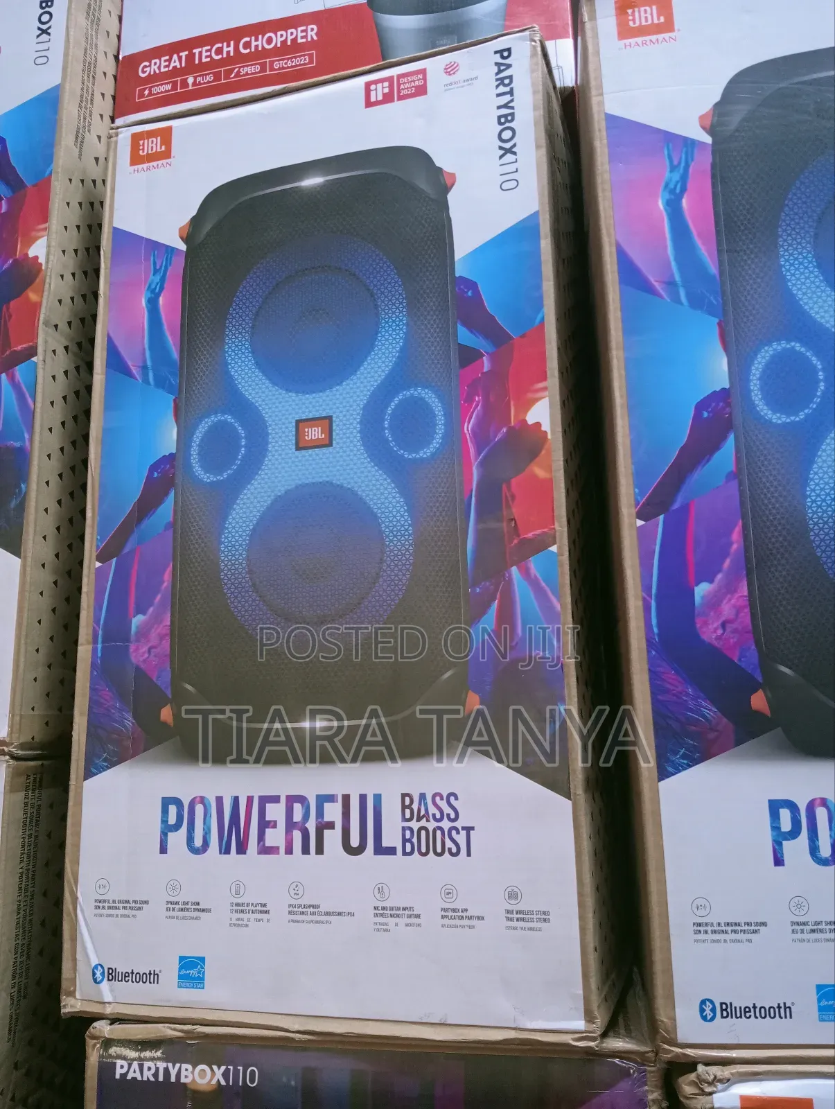 JBL Partybox 110 With 160W Powerful Sound,