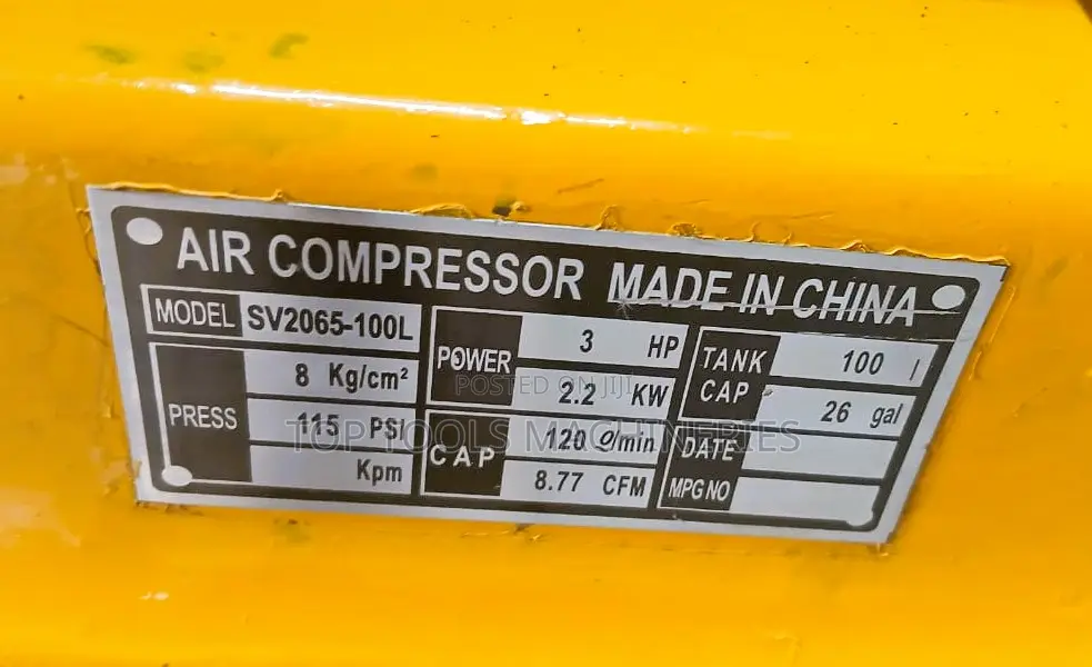 Top Air Compressor 100 L