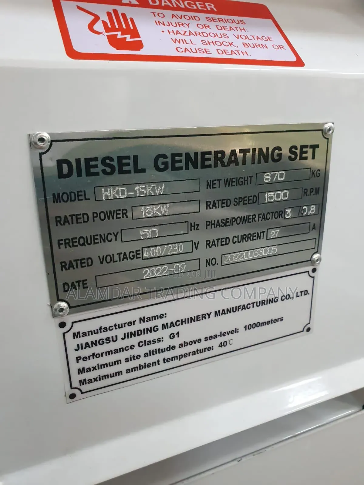 18.75kva Generator