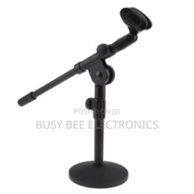 Table Microphone Stand With Mic Clip Holder