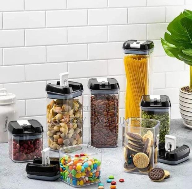7 Pc Storage Organizer Acrylic.1X1.9l,2X1.2l, 2X0.8l,2X0.5l - thumbnail 2