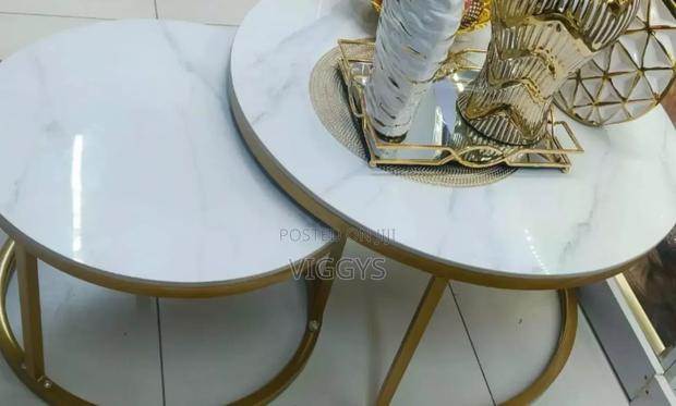 Original Pure Marble Nesting Table - main view