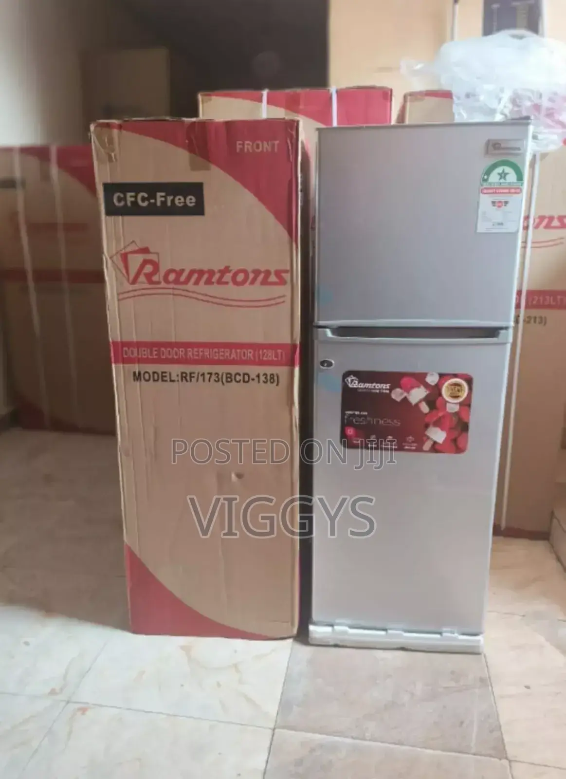 Amazing Ramtons RF/173, 2 Door Cool Fridge, 128 Litres
