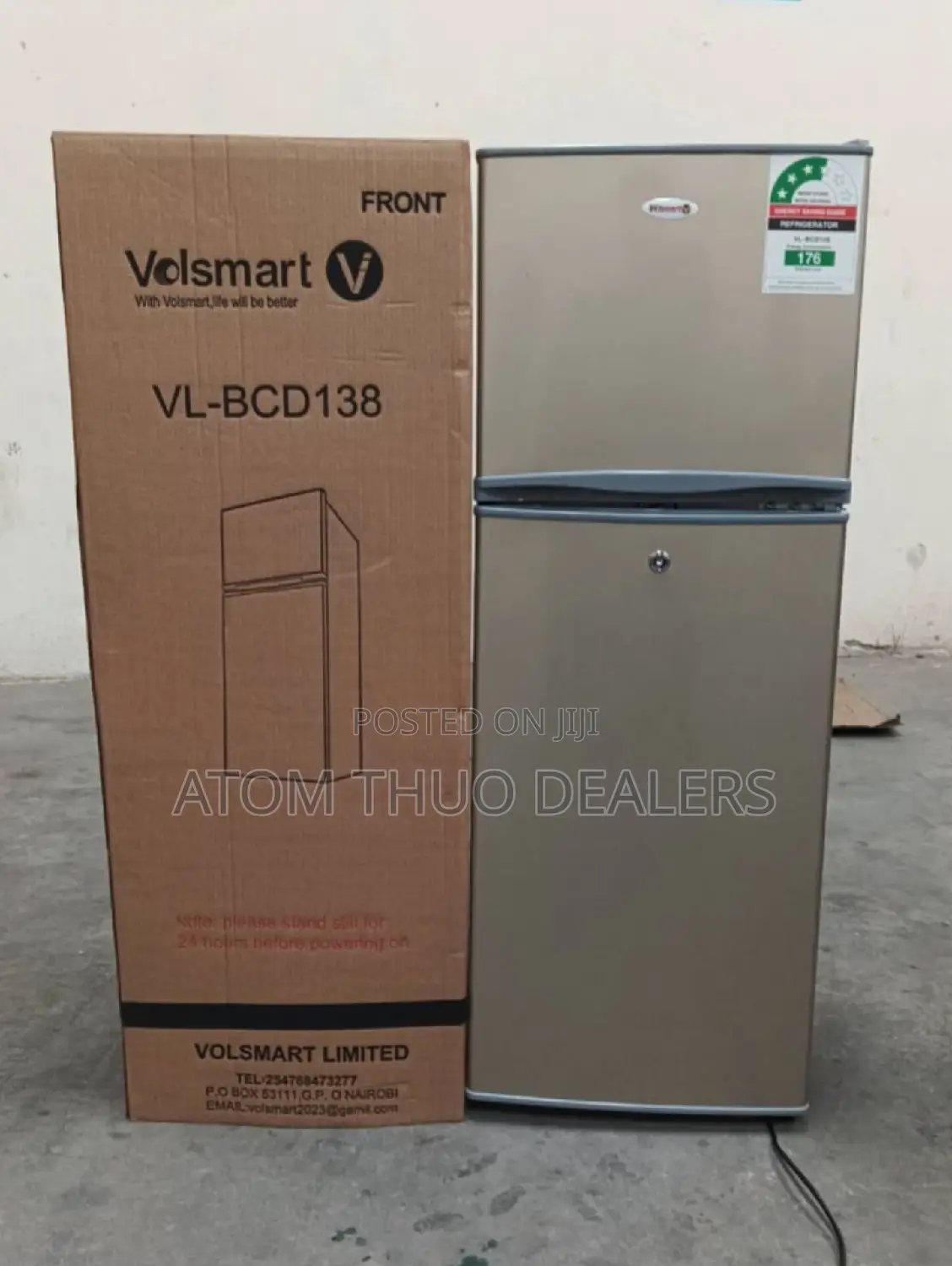 Volsmart 138litres Double Door Refrigerator