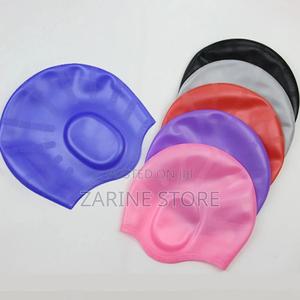 Swimming Cap Silicone Waterproof Elastic Cap - thumbnail 2