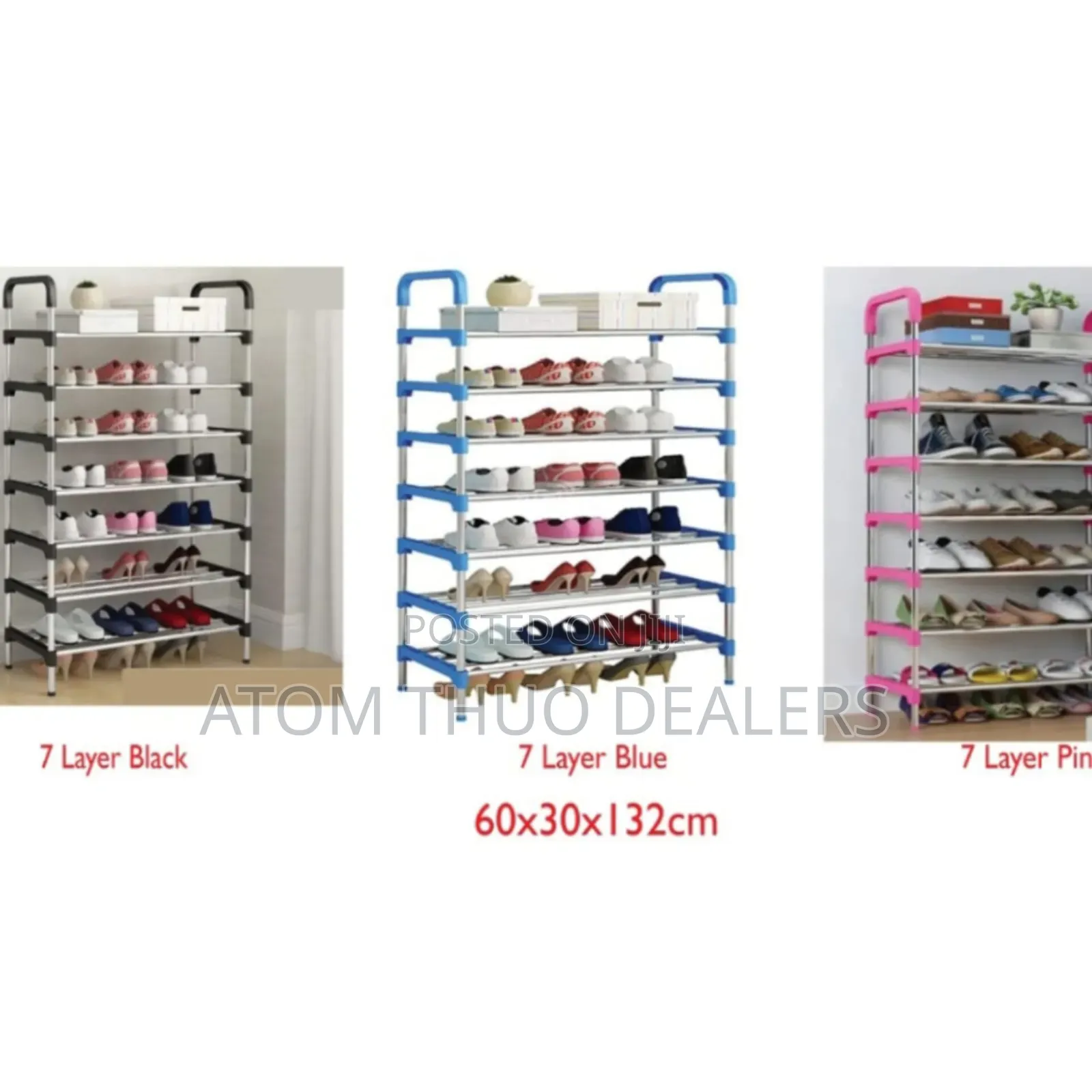 Executive Adjustable Portable 8 Layer Shoe Rack.