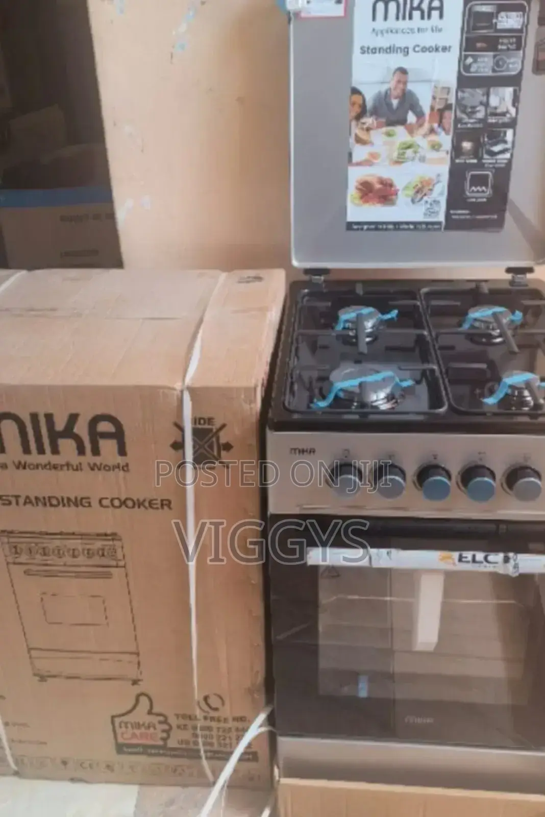 Brand New Mika Standing Gas Cooker- 50*60, Gas Oven