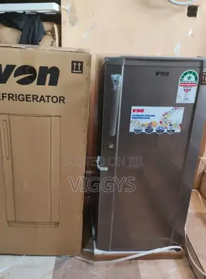 Good Quality VON VARS-23DHS Single Door Fridge 185L - Silver