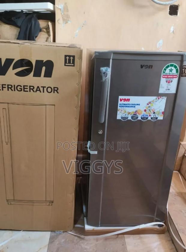 Good Quality VON VARS-23DHS Single Door Fridge 185L - Silver