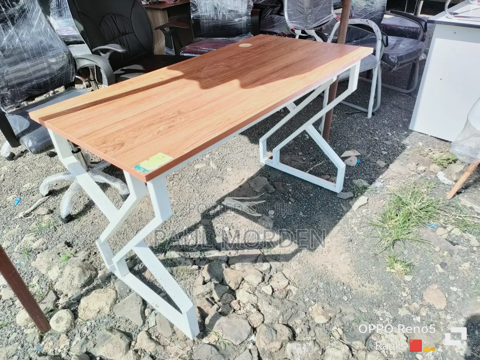 Metallic Stand Office Table 1. 2m