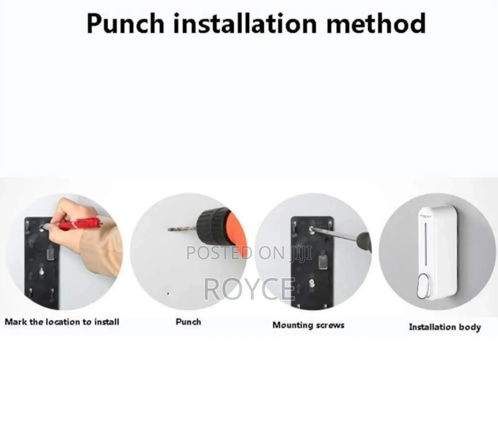 Screw Mount Wall Soap/ Sanitizer Dispenser