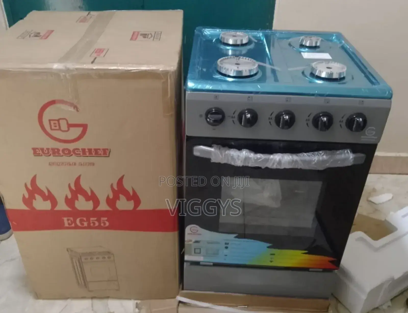 New Model Eurochef Free Standing 4 Burner Gas Cooker