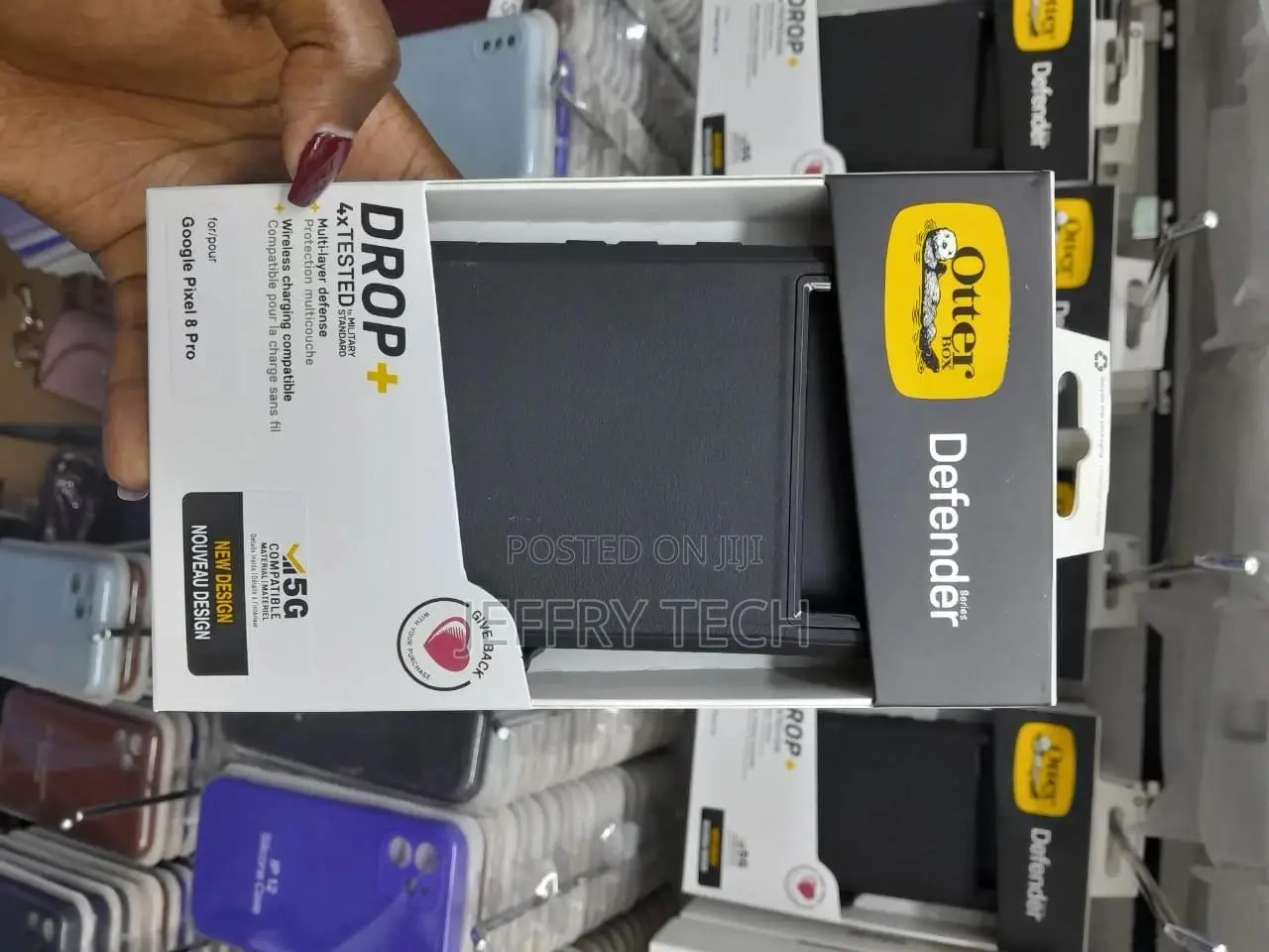 Otterbox Defender Series Black Tough Google Pixel 8 Pro