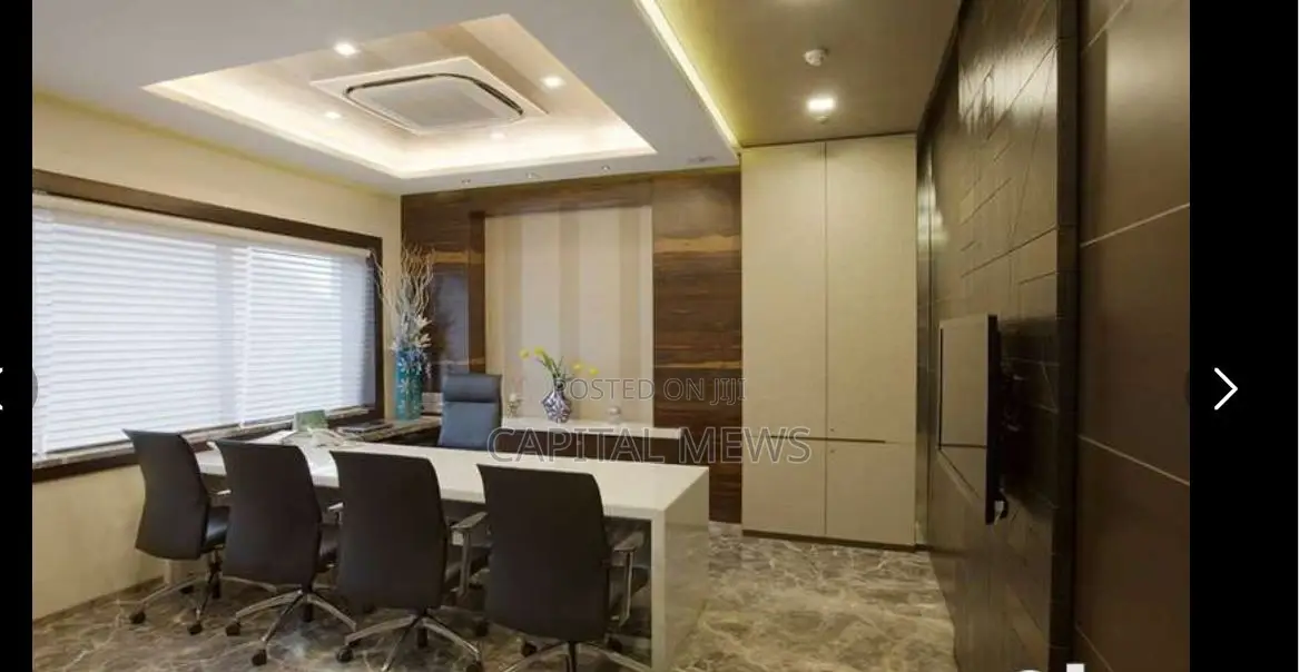 Large Office With Cubicles And Partitions