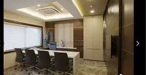 Large Office With Cubicles And Partitions