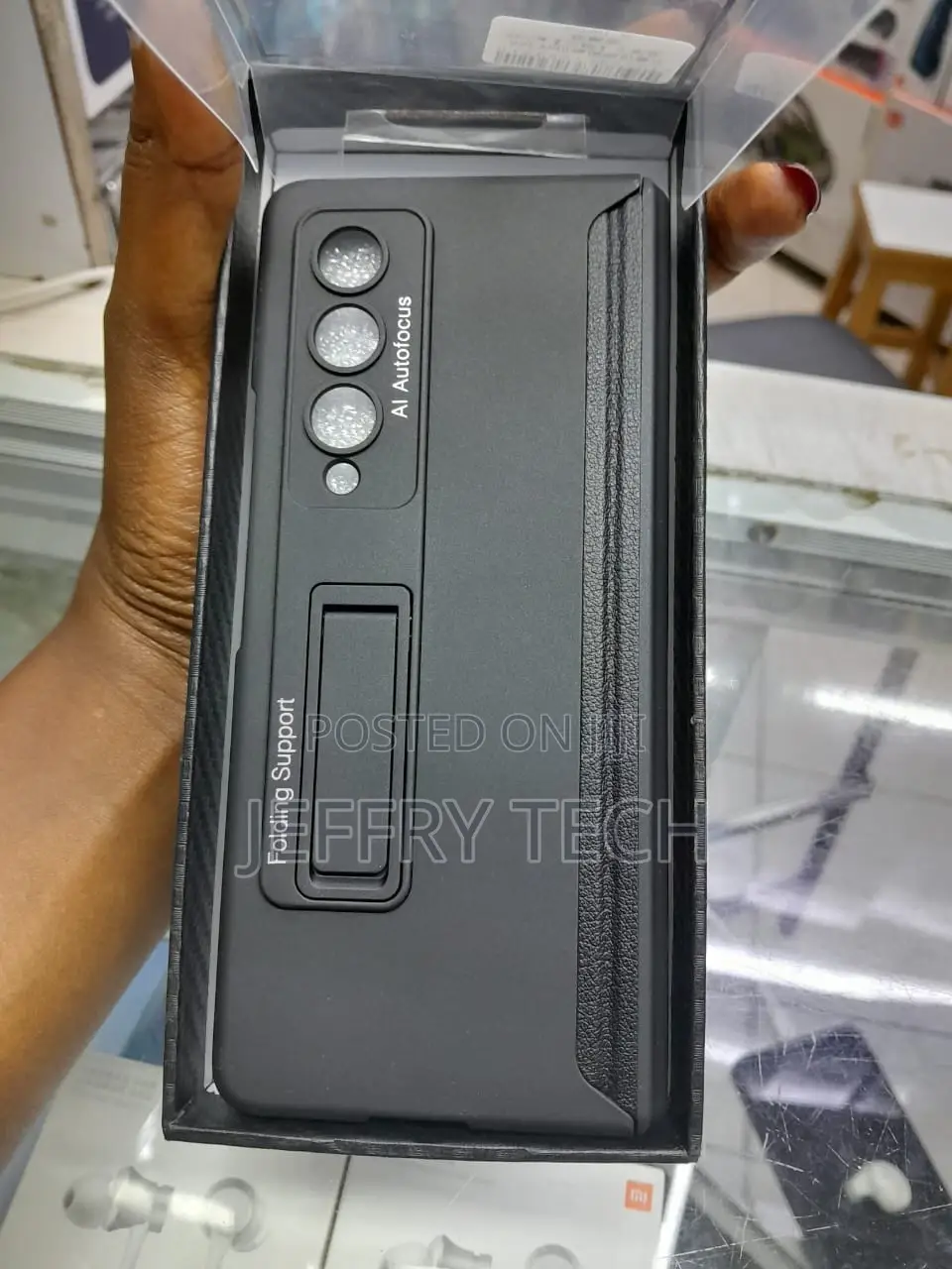 Samsung Galaxy Z Fold 4 Electroplate Case Magnetic Hinge Pro