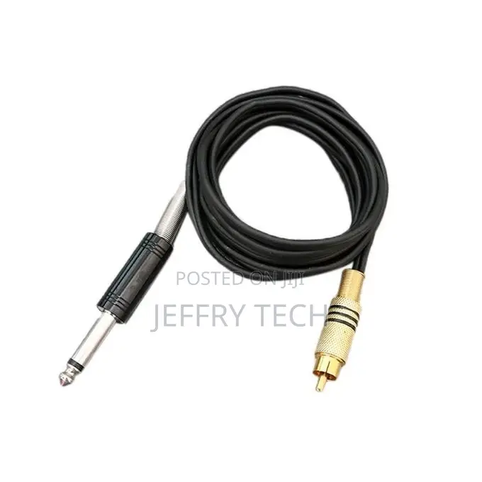 1.8 M Tattoo Cable, Clip for Connection, RCA, Made of Soft S