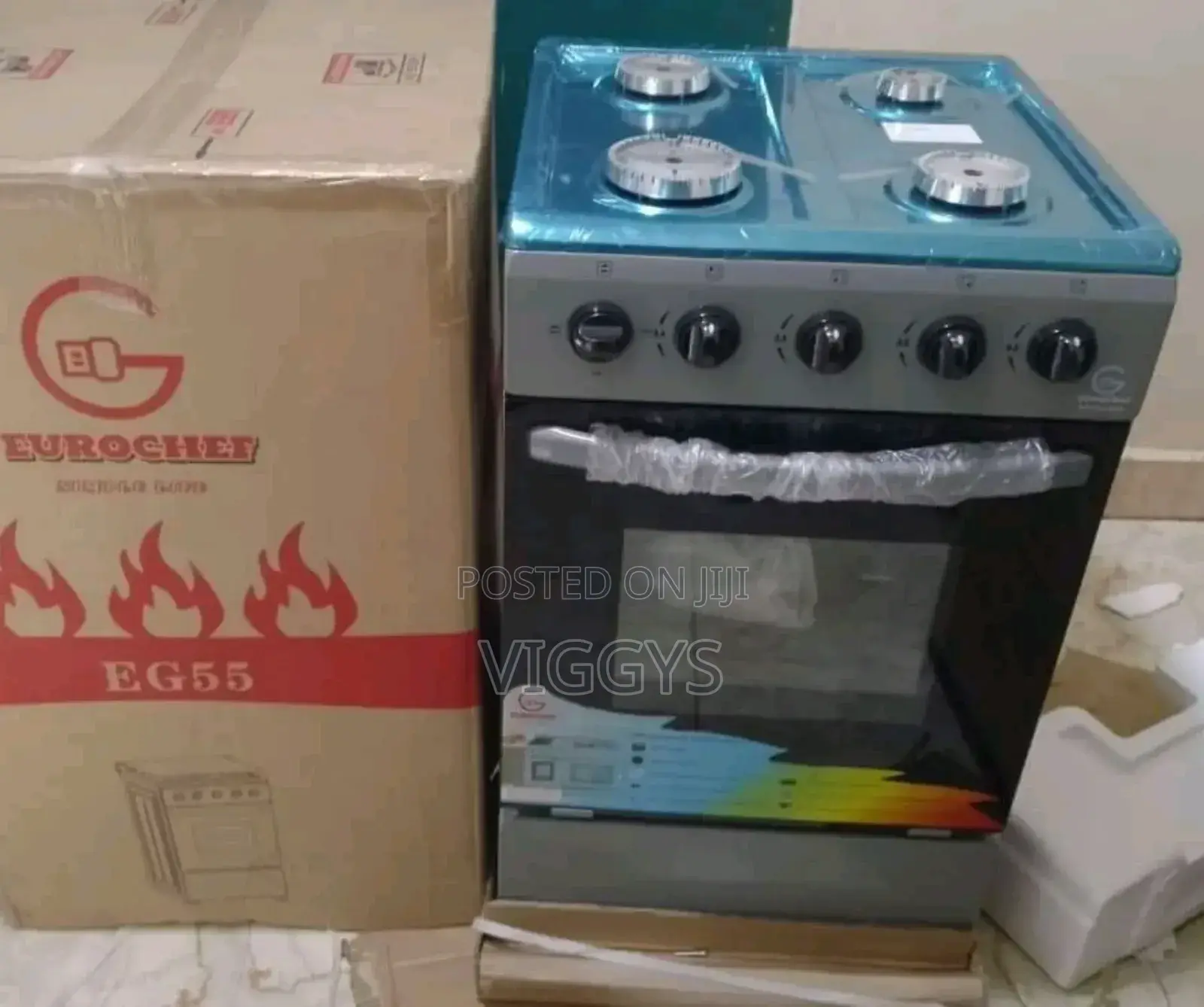Eurochef Free Standing 4 Burner Gas Cooker
