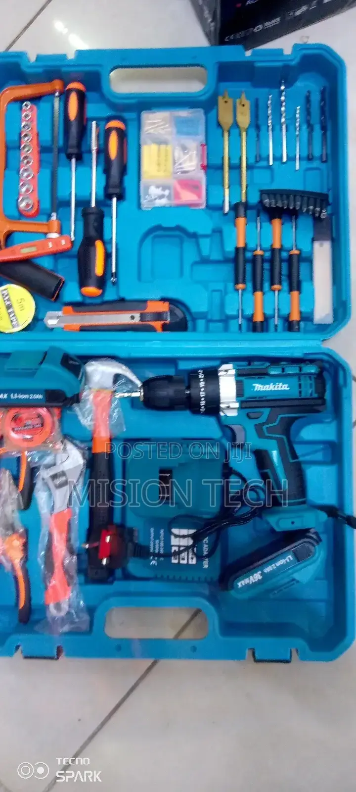 Makita 36v Cordless Electric Hammer Drill Complete Toolset