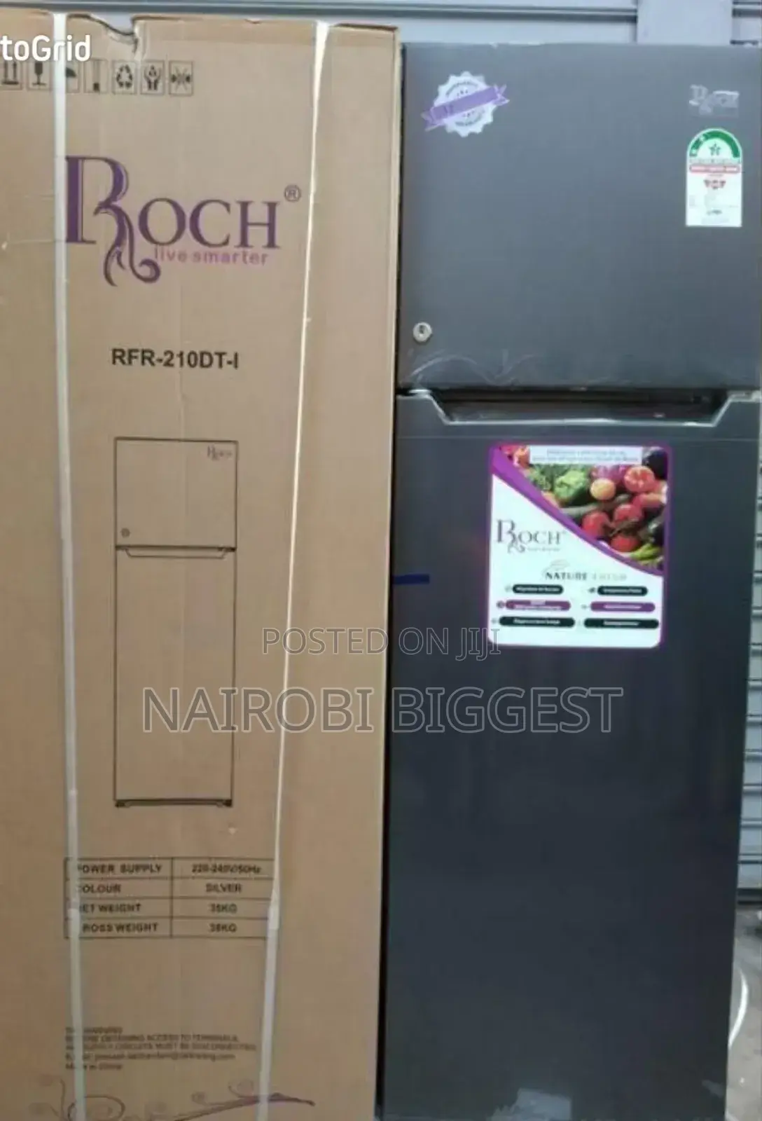 Roch 170 Litres Two Door Refrigerator