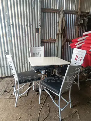 Restaurant Set, Powder Coated White 