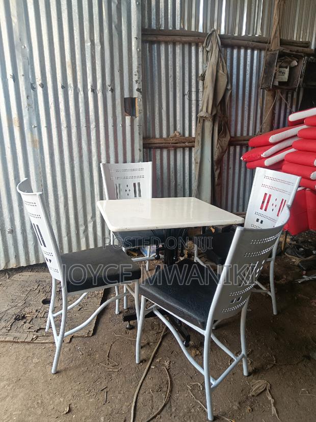 Restaurant Set, Powder Coated White  - thumbnail 3