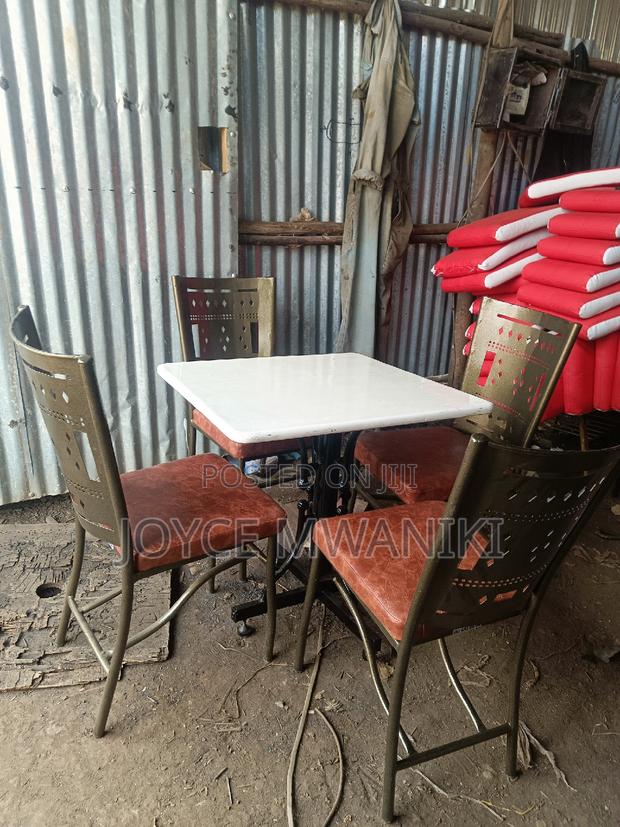 Restaurant Set, Powder Coated Gold 