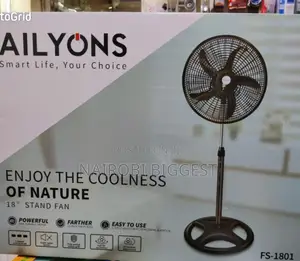 Ailyons 18" Black Standing Fan