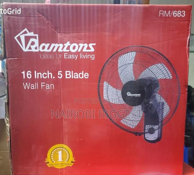 Ramtons 16" With 5 Blade Wall Fan - main view