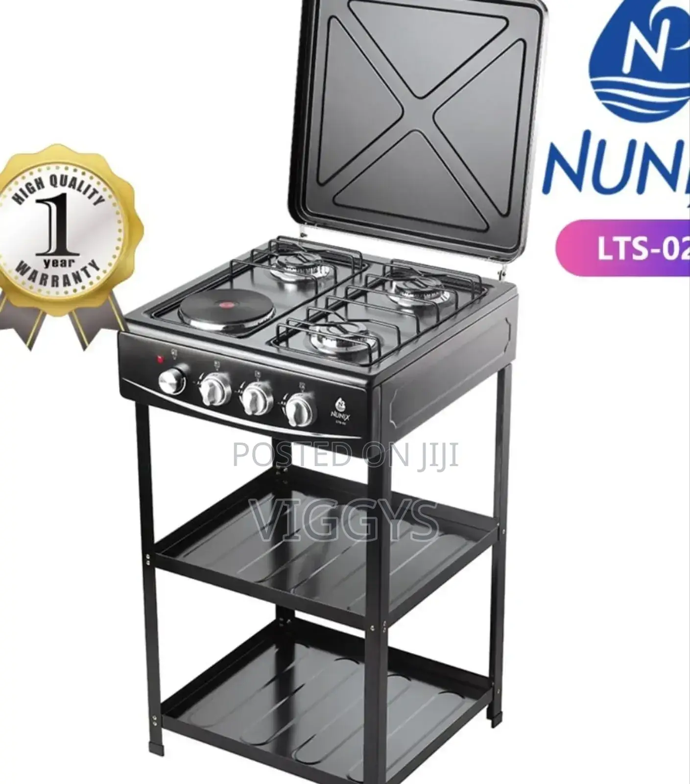 Quality Cooker 3 Gas +1 Electric Plate Standing Cooker