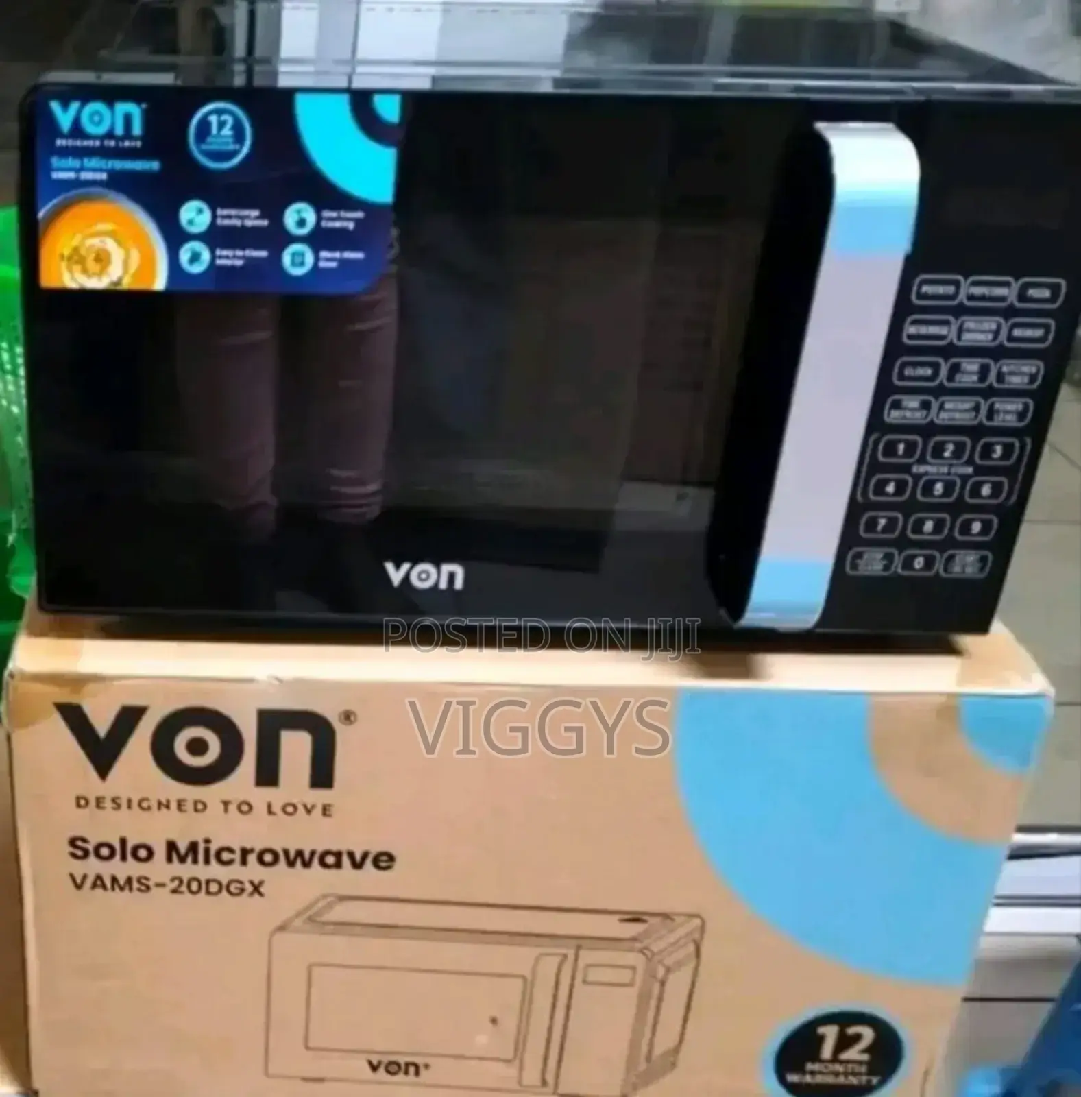 Brand New Von Digital Microwave With Grill