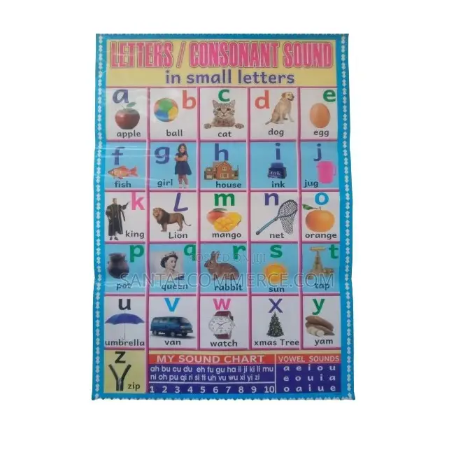 Letters And Consonant Sounds Wall Chart