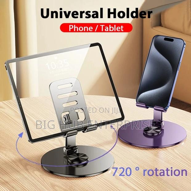 Adjustable Rotatable Aluminium Phone Holder - thumbnail 2