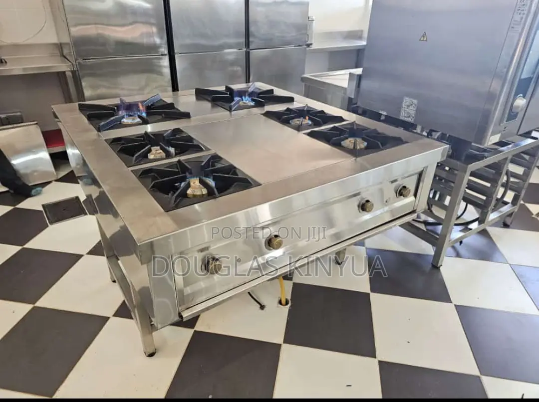 Stainless Steel Commercial 6burners Gas Cooker;;
