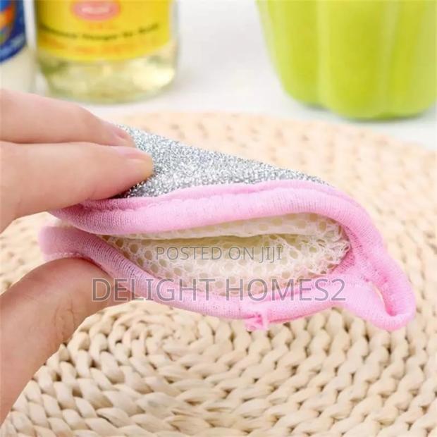 5pcs Double Side Dishwashing Sponge - thumbnail 3