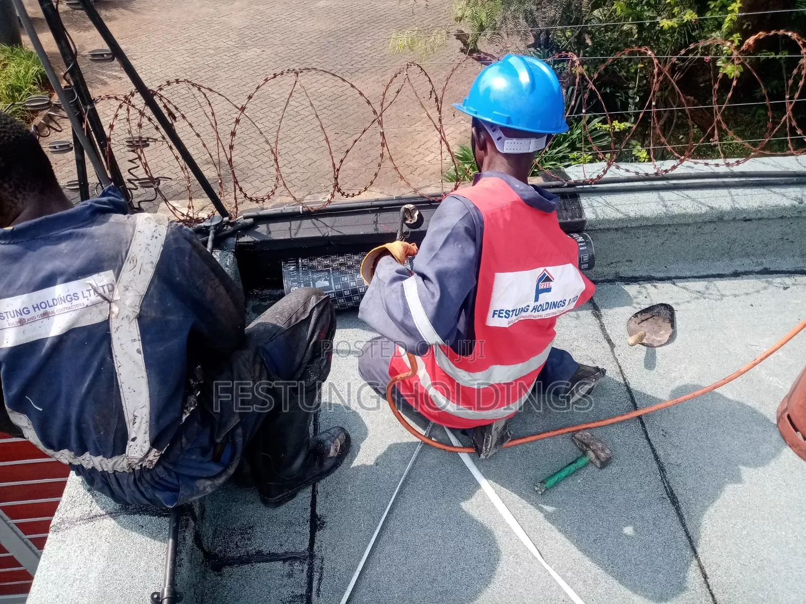 Flat Roof App Membrane Installation