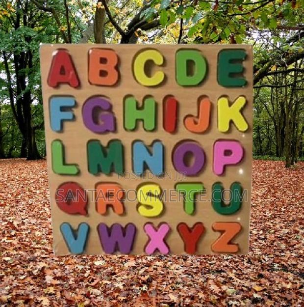 Capital Letters Alphabet Wooden Learning Board - main view