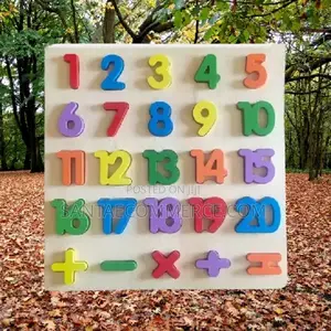 Kids Wooden Number Learning Board Puzzle