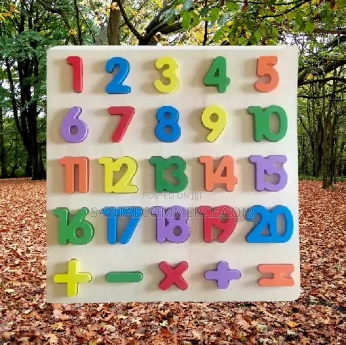 Kids Wooden Number Learning Board Puzzle