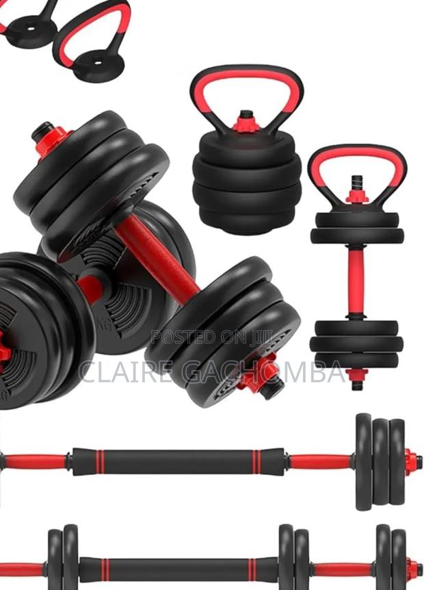 50kg 6 in 1 Dumbell /Kettlebell Set - main view