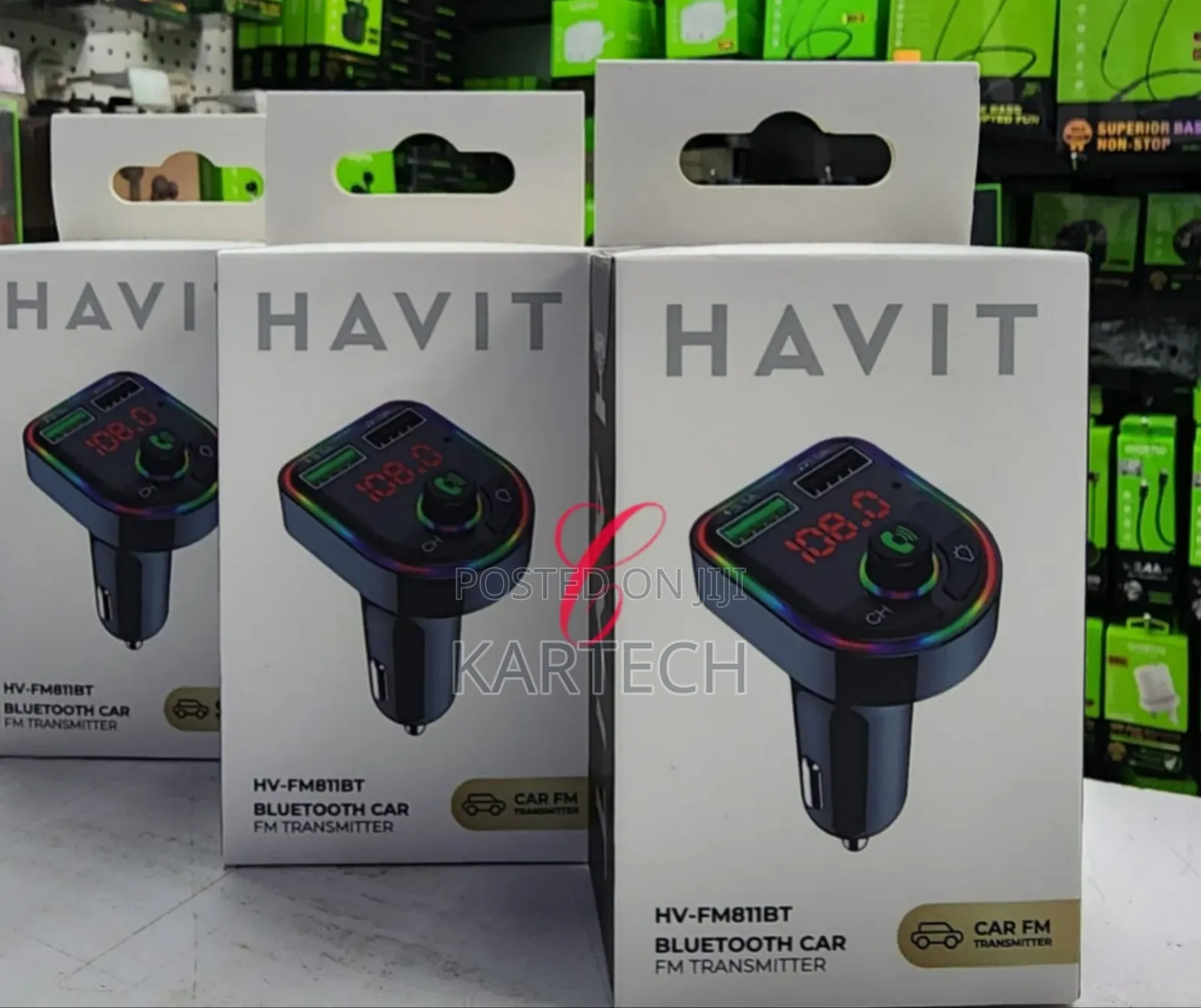 Havit HV-FM811BT FM Transmitter, MP3 Modulator for Car