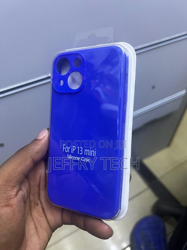 Dark Blue Silicon Case for iPhone 13 Mini - main view