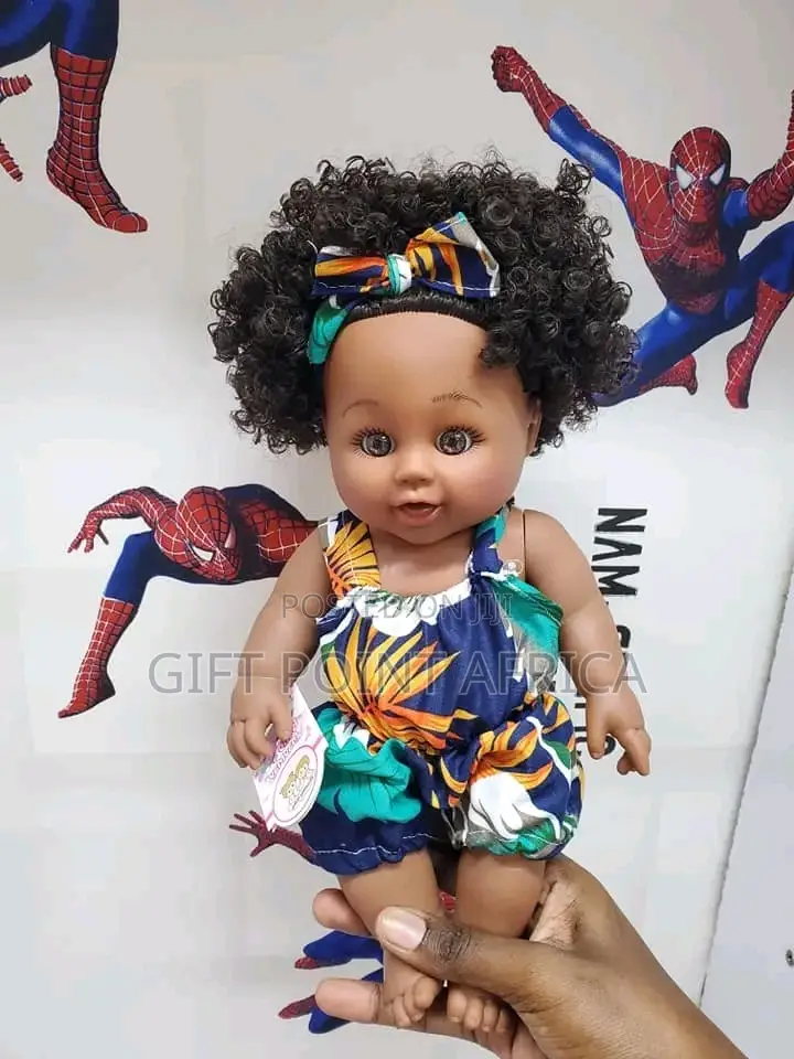 45cm Big Africa Doll With Clothes and Music for Kids