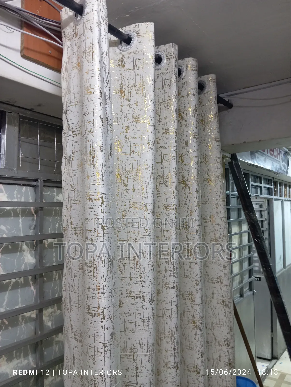 Washable Velvet Curtains With Gold Patterns for Home, Hotel